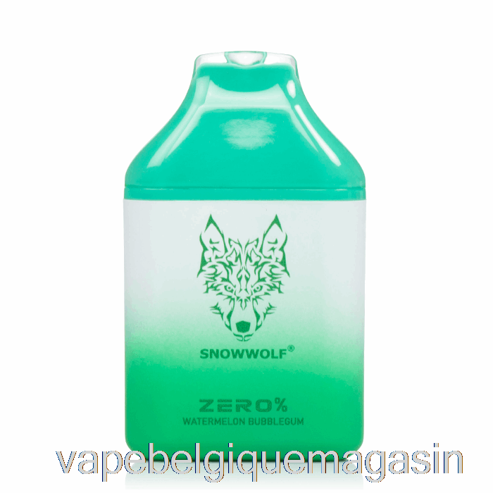 Vape Jetable Snowwolf Zero 5500 0% Bubblegum Pastèque Jetable Sans Nicotine